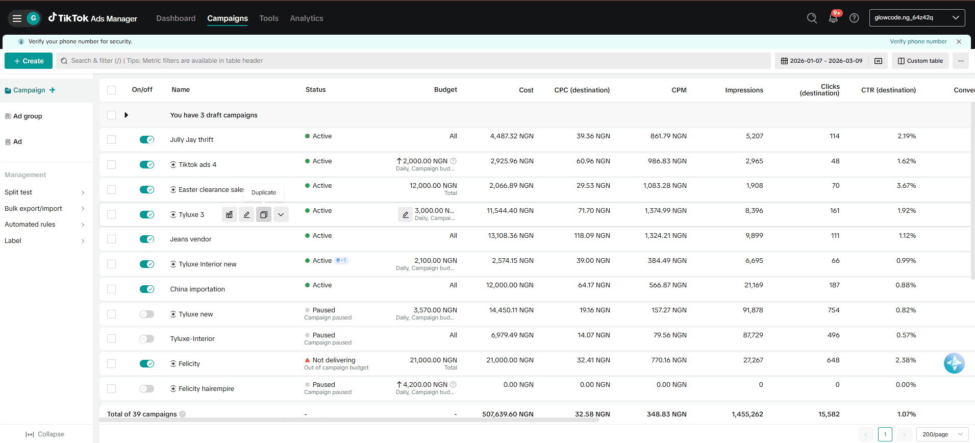 Ads Account Audit